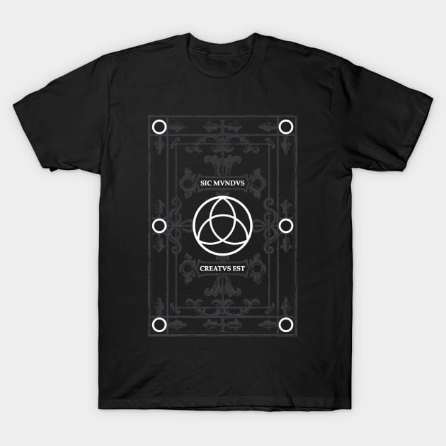 Dark Triquetra Symbol T-Shirt by Lab7115